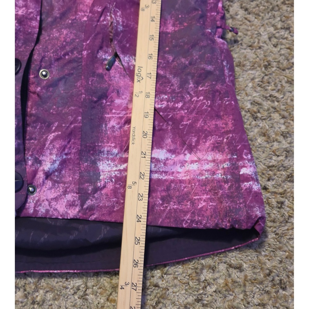 Columbia Titanium Tie Dye Snowboard Ski Jacket Women's Size S Pink Zip Pockets - Picture 10 of 12